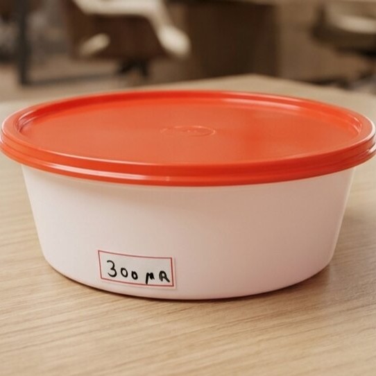 Rectangular Box 1000 ML Black+ Transperent Lid