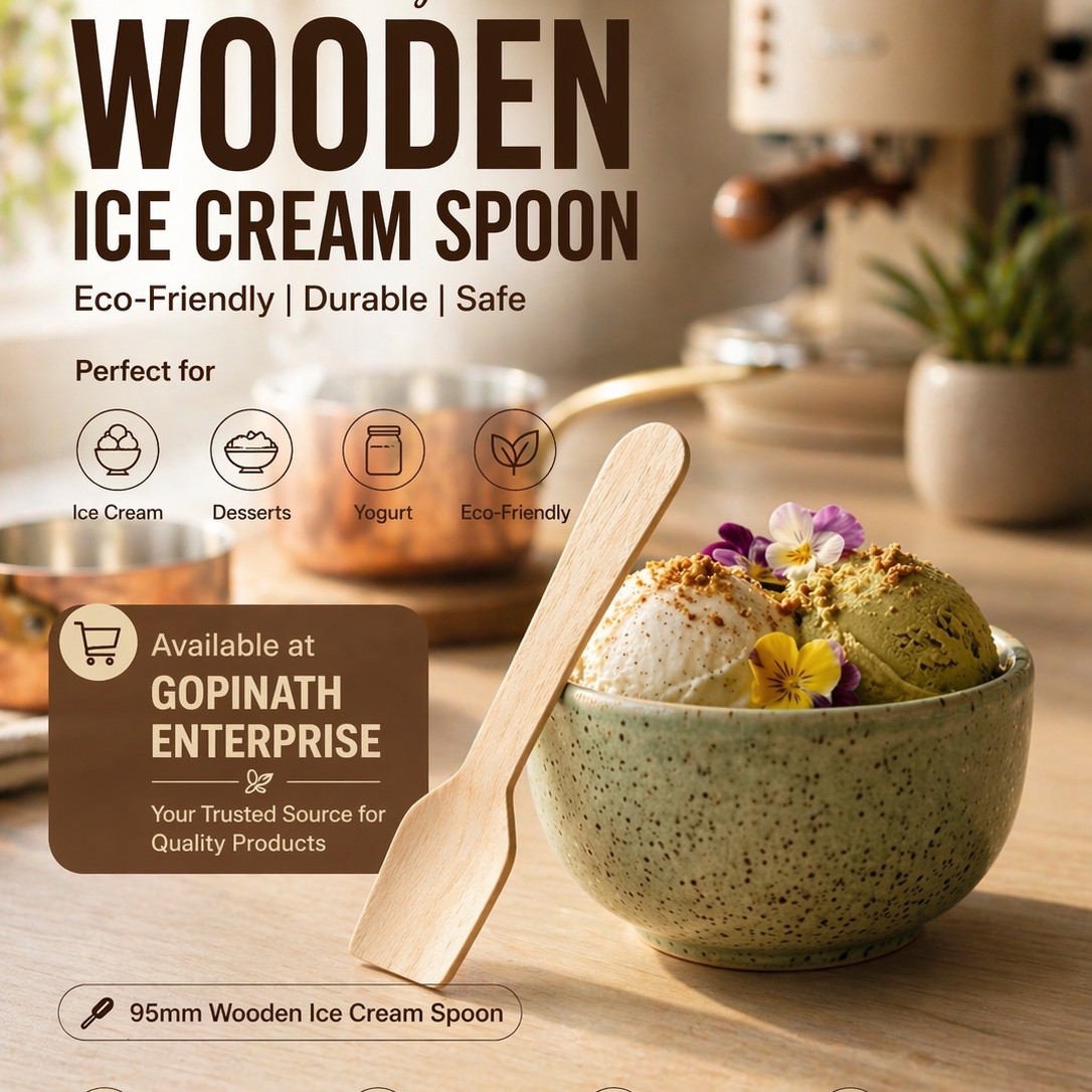 95 mm Wooden ice cream Spoon