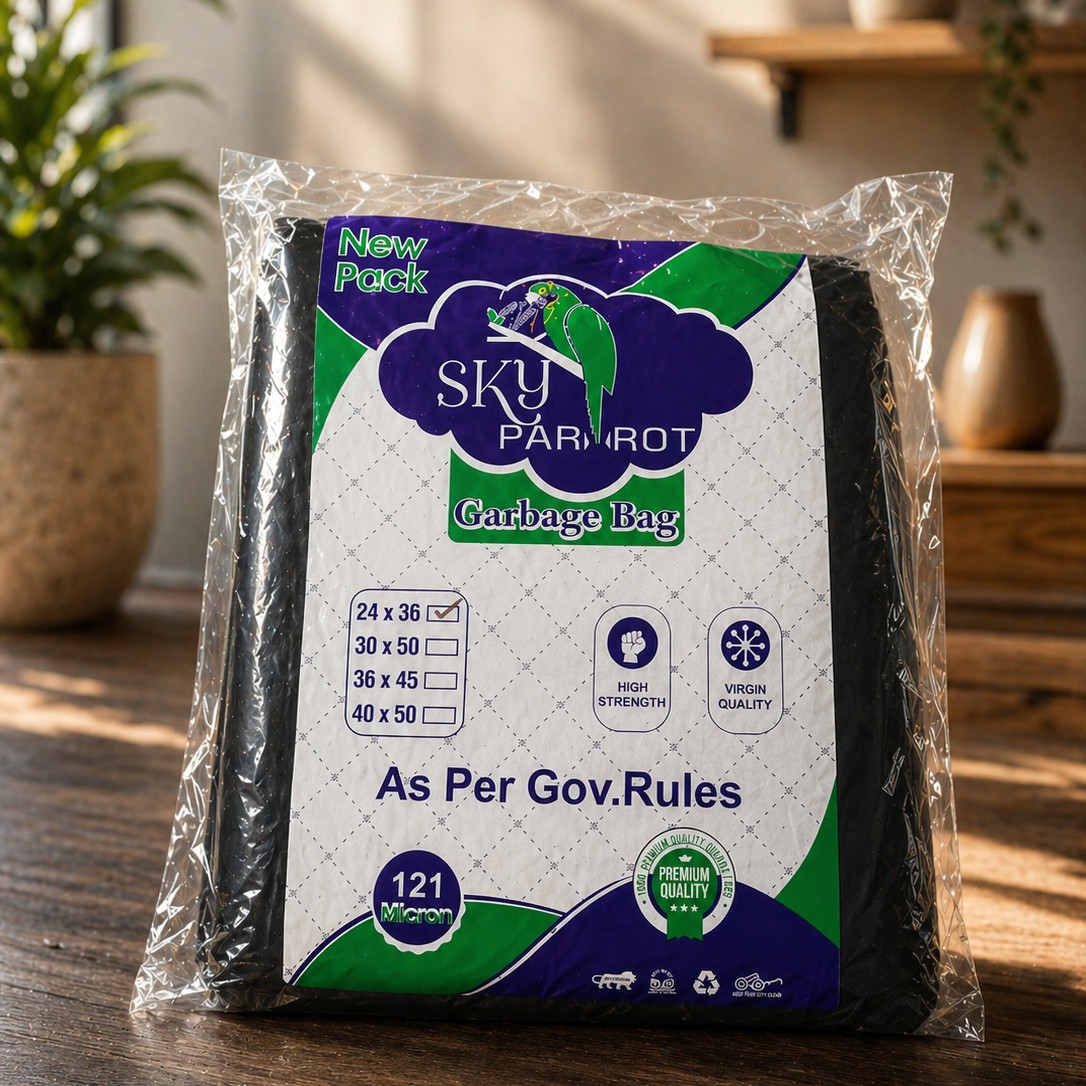 24x36 Garbage Bag  Sky Parrot